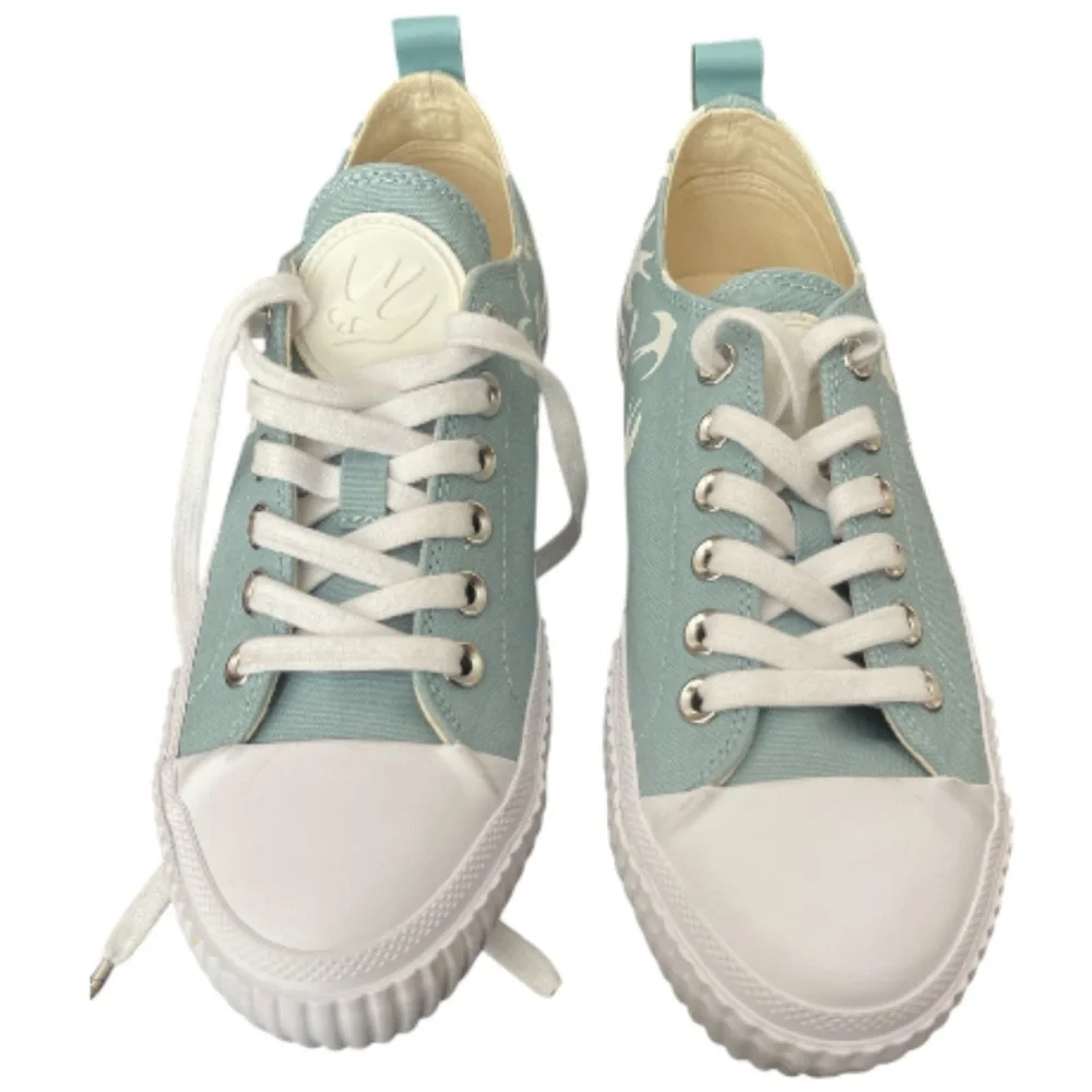 McQ Alexander McQueen Sparrow Sneakers Blue White Leather Women’s 38 / 7.5